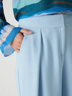 Pantalon large en crêpe