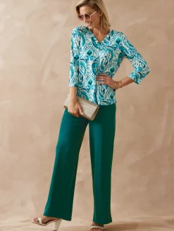 Pantalon large et droit