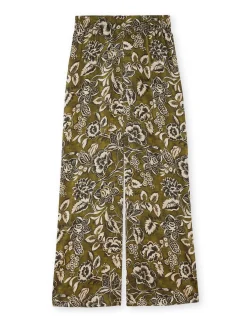 Pantalon large élastiqué