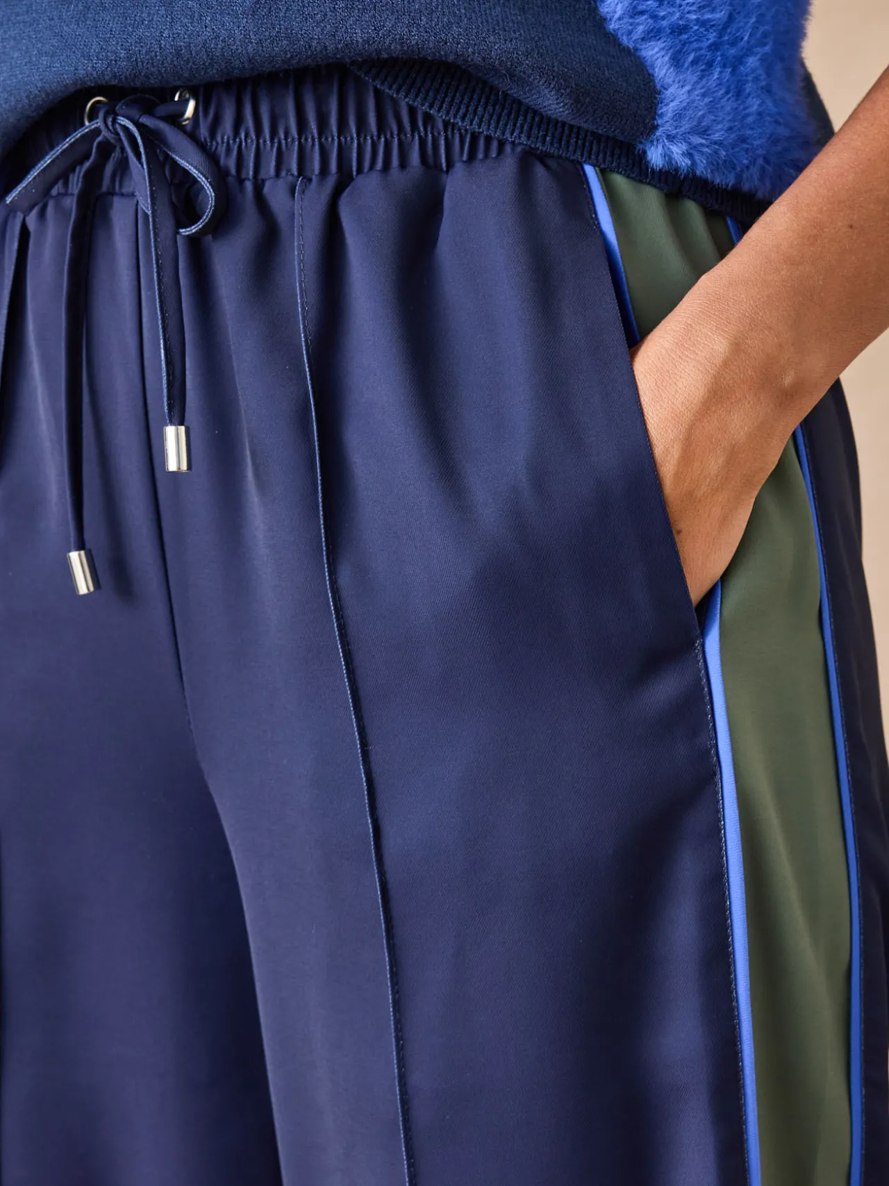 Pantalon large palazzo élastiqué