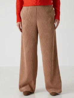 Pantalon large velours côtelé