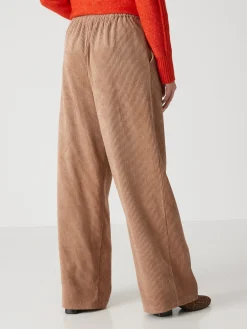 Pantalon large velours côtelé