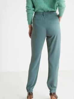 Pantalon élastiqué dos bas élastiqué