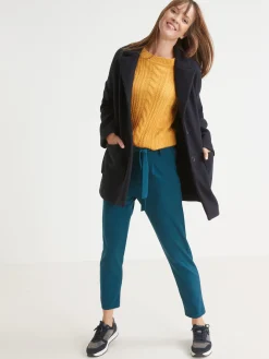 Pantalon élastiqué en maille