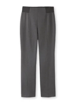 Pantalon élastiqué en maille milano