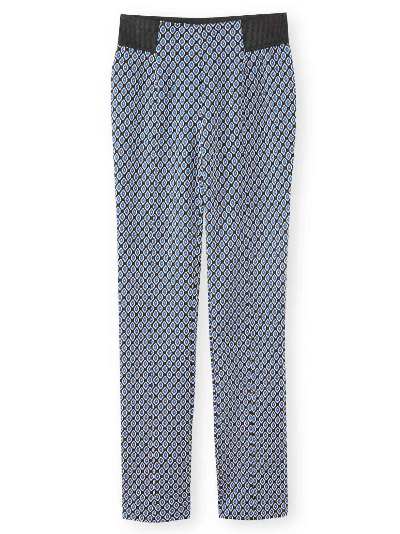 Pantalon élastiqué en maille milano