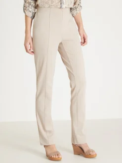 Pantalon élastiqué en maille milano