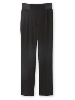 Pantalon élastiqué en maille milano
