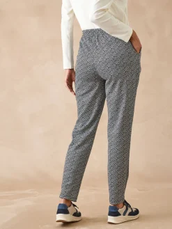 Pantalon élastiqué en maille