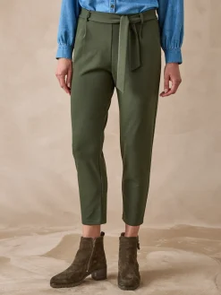 Pantalon élastiqué en maille