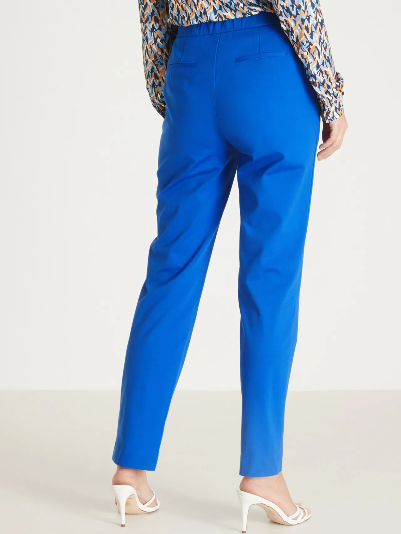Pantalon élastiqué maille milano
