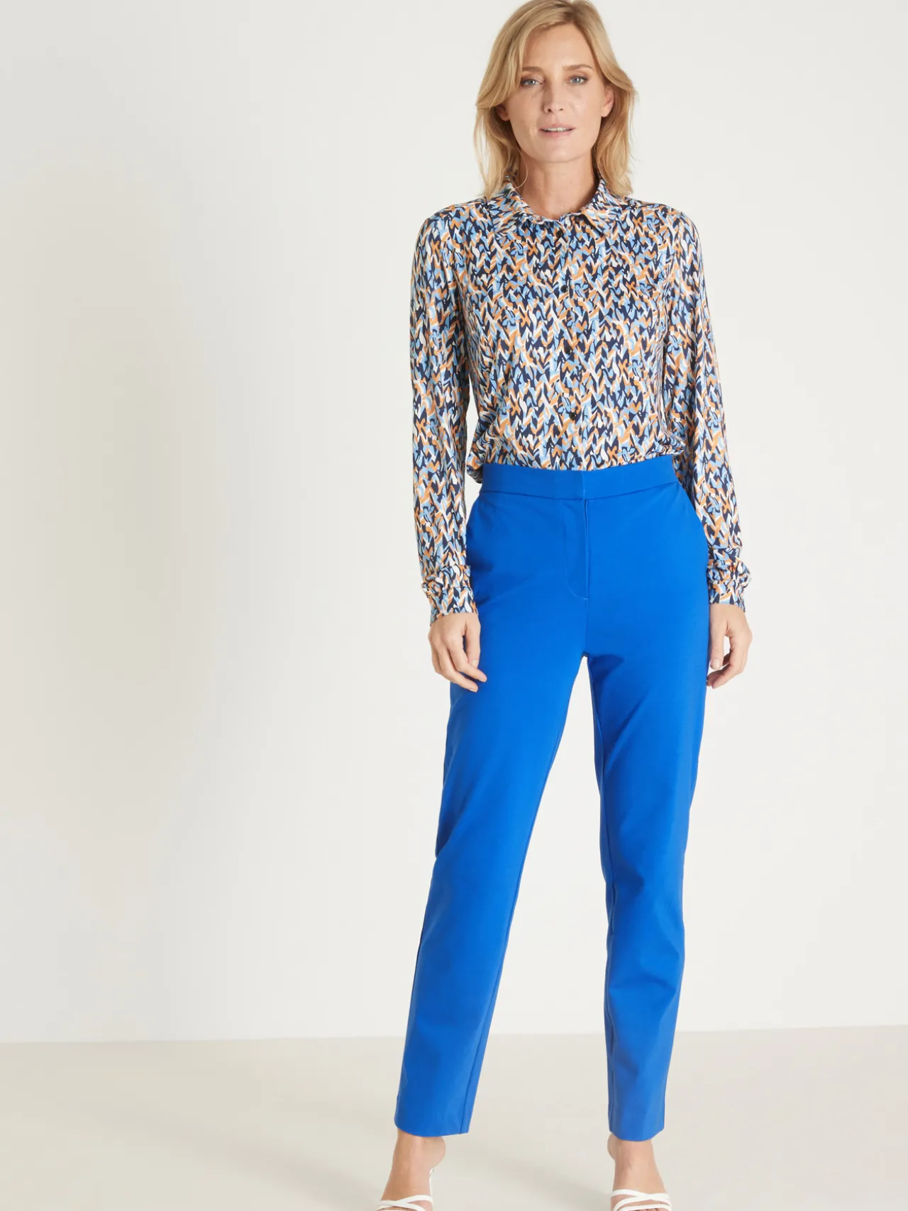 Pantalon élastiqué maille milano