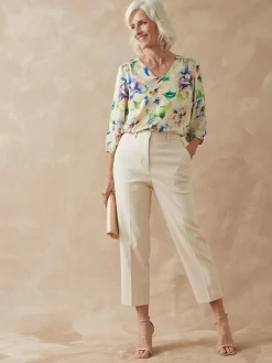 Pantalon 7/8ème en toile extensible