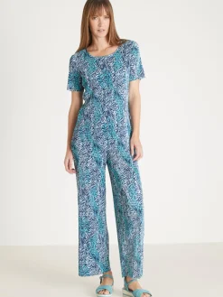 Pantalon 7/8ème large plissé permanent