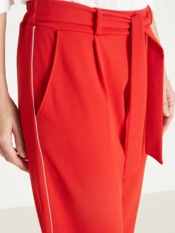 Pantalon raccourci élastiqué