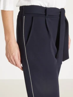 Pantalon raccourci élastiqué