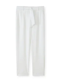 Pantalon raccourci élastiqué