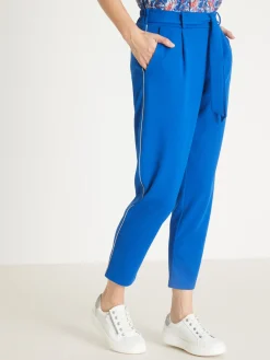 Pantalon raccourci élastiqué