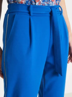 Pantalon raccourci élastiqué