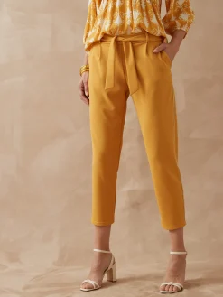 Pantalon raccourci élastiqué