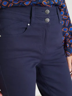 Pantalon taille haute coupe droite