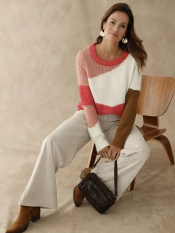 Pantalon évasé en velours côtelé