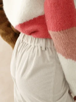 Pantalon évasé en velours côtelé