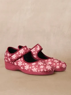 Pantoufles ballerines à scratch