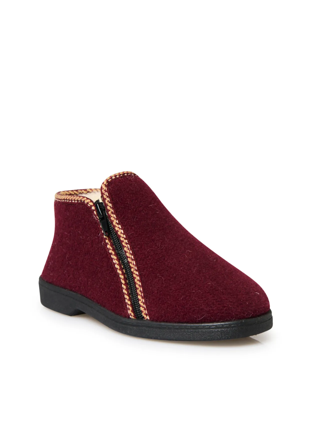 Pantoufles bottillons doublées 80% laine