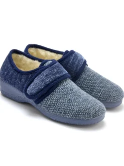 Pantoufles fourrées laine