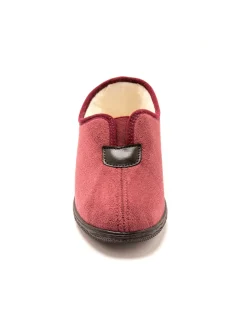 Pantoufles fourrées laine majoritaire