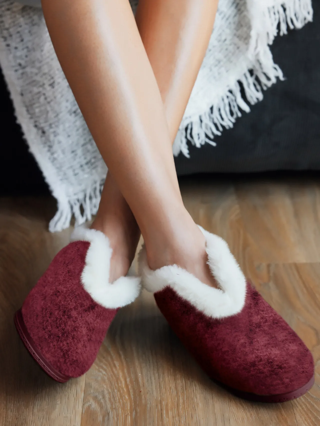 Pantoufles molletonnées