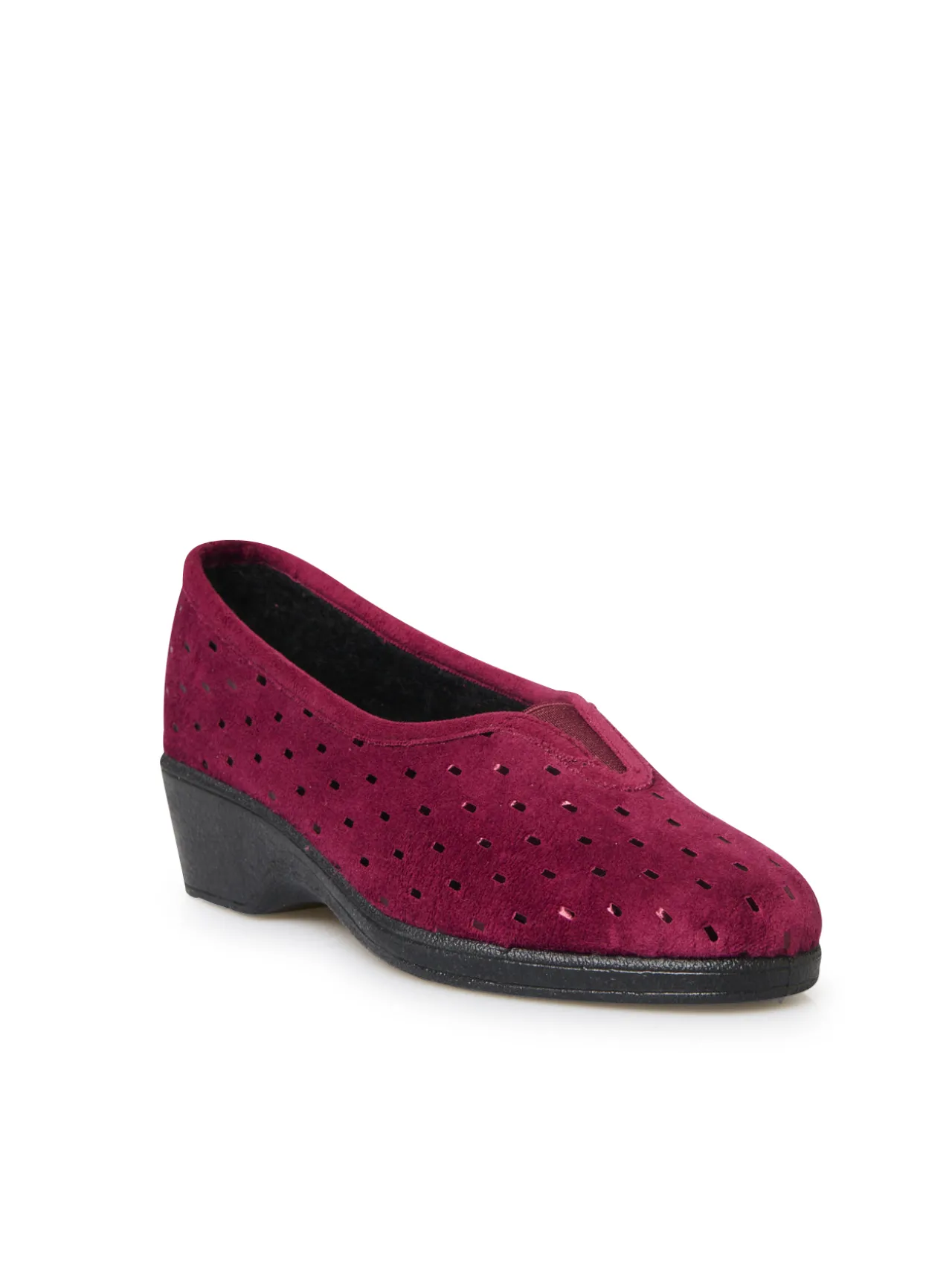 Pantoufles molletonnées élastiquées