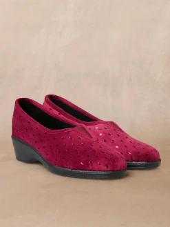 Pantoufles molletonnées élastiquées