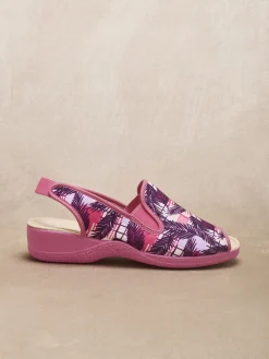 Pantoufles sandales élastiquées