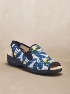 Pantoufles sandales élastiquées