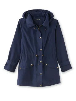 Parka déperlante à capuche amovible