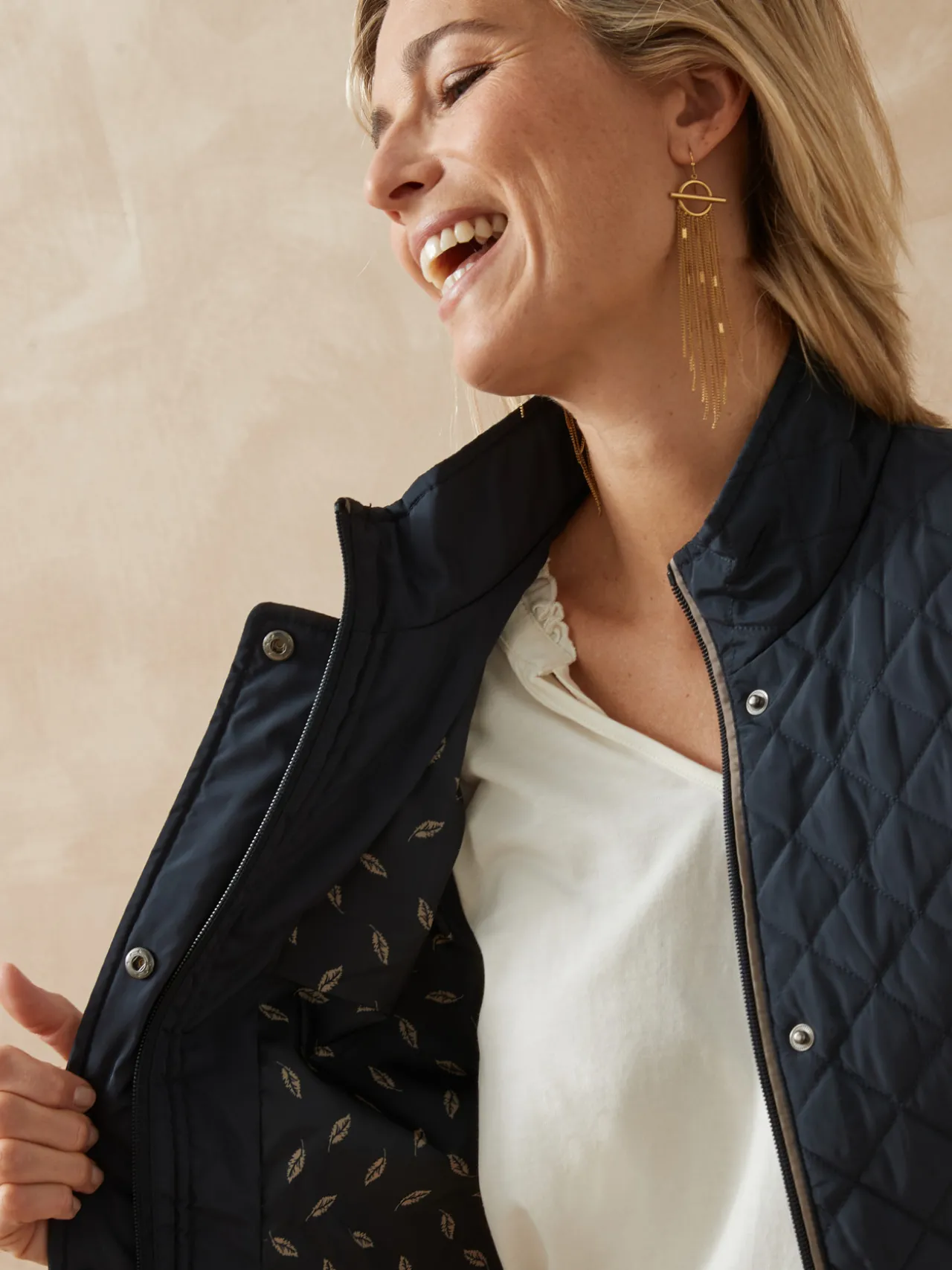 Parka déperlante matelassée sans manches