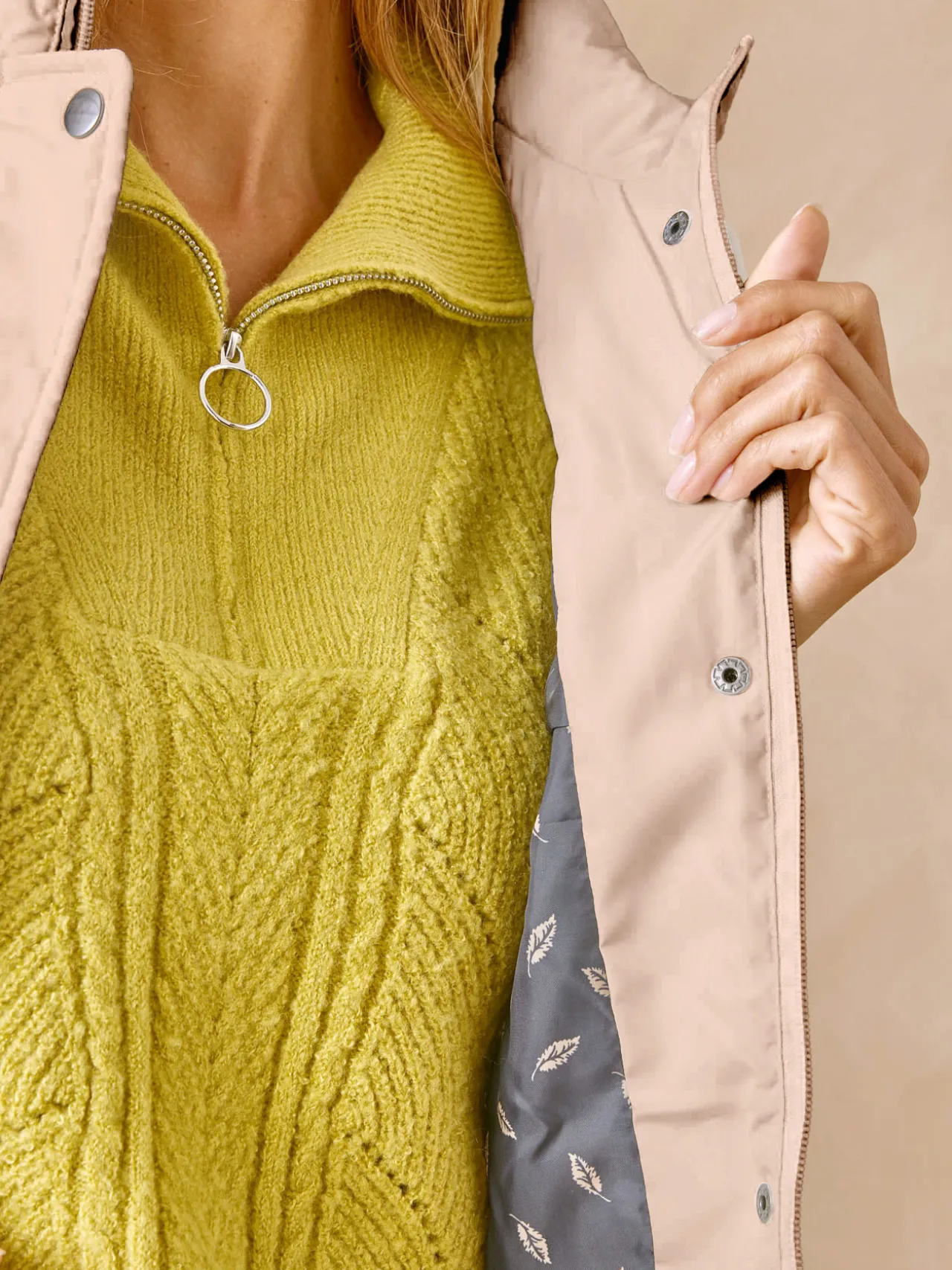 Parka déperlante matelassée sans manches