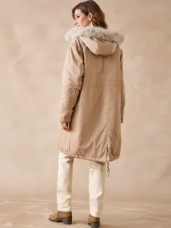 Parka longue intérieur matelassé