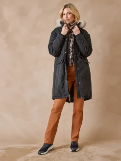 Parka longue intérieur matelassé