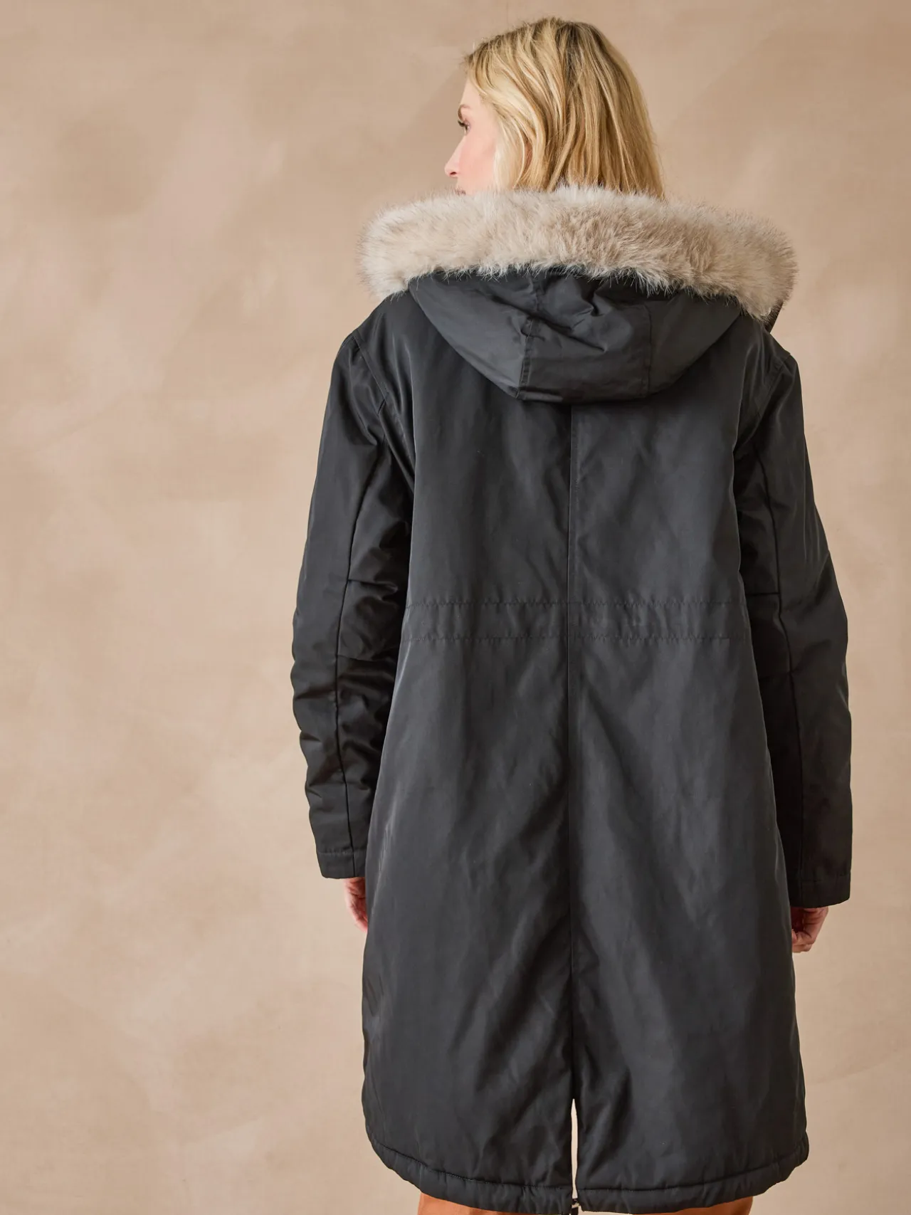 Parka longue intérieur matelassé