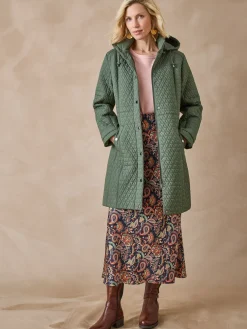 Parka longue matelassée déperlante