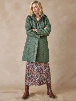 Parka longue matelassée déperlante