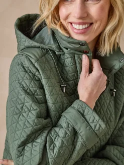 Parka longue matelassée déperlante