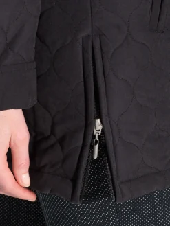 Parka matelassée courte en microfibre