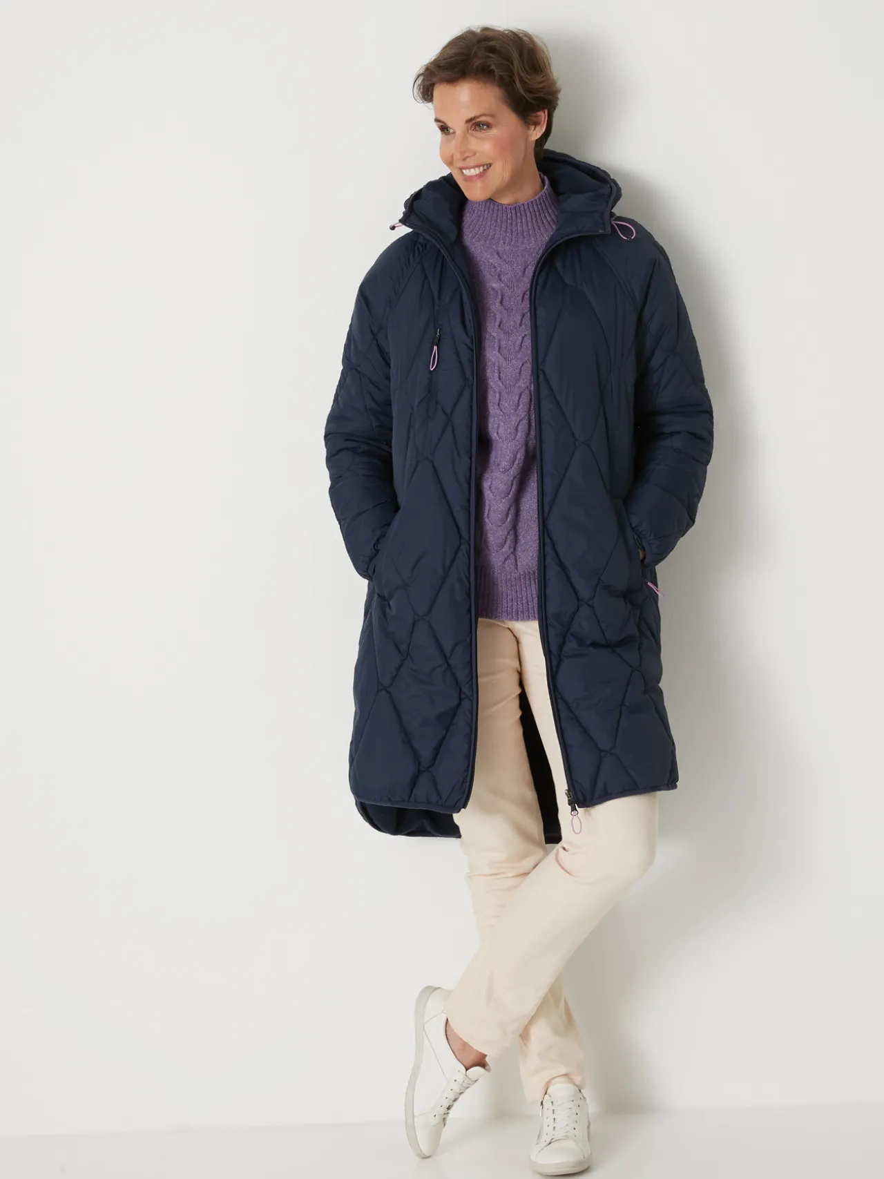 Parka matelassée doublée polaire