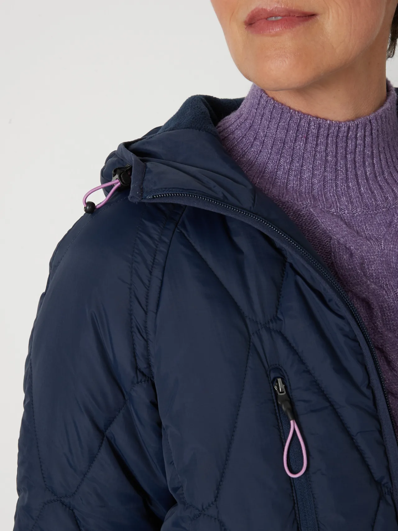 Parka matelassée doublée polaire