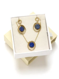 Parure collier et boucles d'oreilles