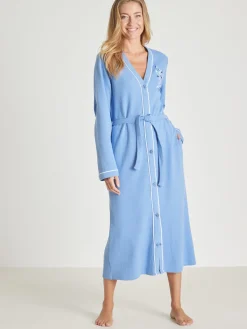 Peignoir en maille nid d'abeille